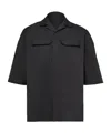Rick Owens Magnum Tommy Cotton Shirt In Black