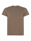 Rick Owens Tommy T Grey Oversized T-shirt In Cotton Man In Brown