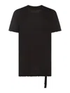 RICK OWENS BLACK COTTON T-SHIRT