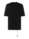 Rick Owens Black Cotton T-shirt In Black