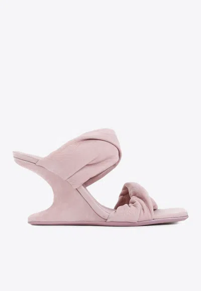 Rick Owens Cantilever 8 95 Twisted-straps Sandals In Pink