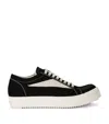 Rick Owens Blackwhite Lace Up Sneakers