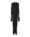 Rick Owens Cape-sleeve Cut-out Dress In Black