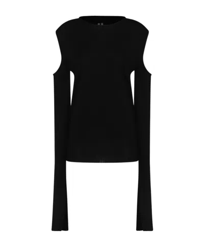 RICK OWENS RICK OWENS CAPE SLEEVE KNITTED TOP