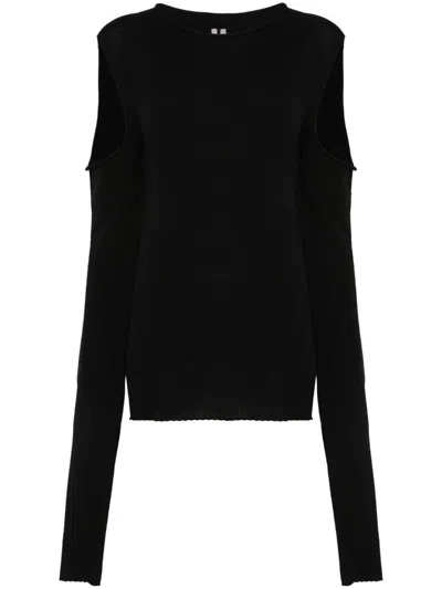 RICK OWENS CAPE-SLEEVE SWEATER