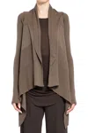 Rick Owens Cardigan In Grey