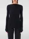 Rick Owens Black Boat Neck Top In Schwarz