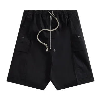Pre-owned Rick Owens Cargo Bela Shorts 'black'