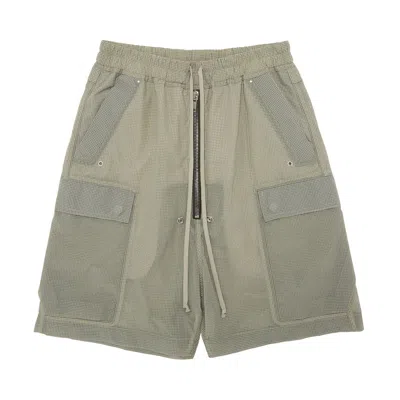 Pre-owned Rick Owens Cargo Bela Shorts 'pearl' In White