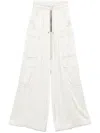 Rick Owens Wide-leg Cargo Trousers With Diagonal Pockets