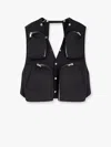 Rick Owens Cargo Certified Organic Cotton Vest In Schwarz