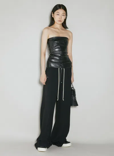 Rick Owens Cargo Drawstring Pants In Black