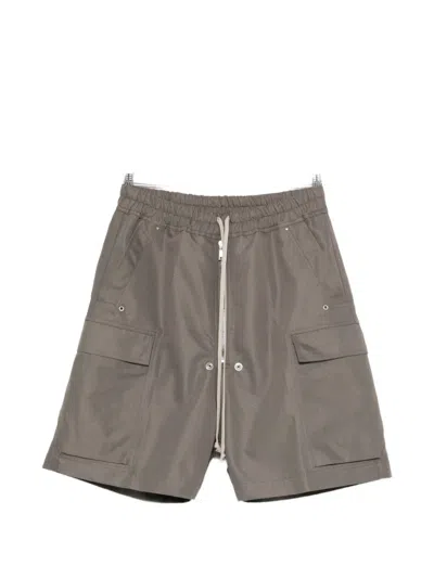 Rick Owens Cargo Drawstring Trousers In Gray