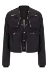 Rick Owens Mens Black Patch-pocket Cargo Shell Jacket In Black