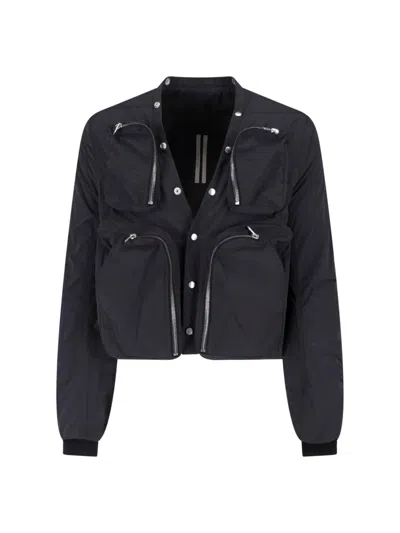 Rick Owens Cargo Jacket In Black