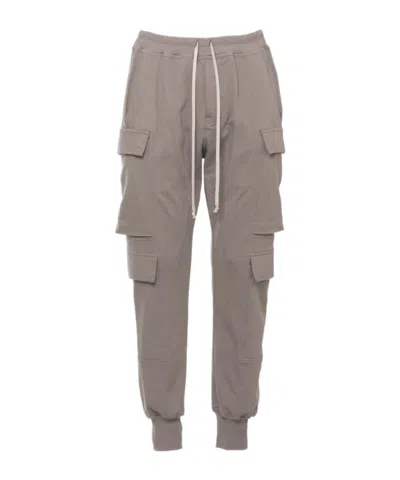 Rick Owens Cargo Joggers In Gray