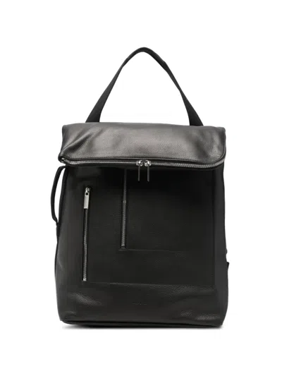 Rick Owens Cargo Leather Backpack In Neutral