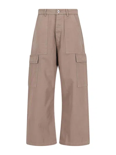 Rick Owens Cargo Pants In Brown