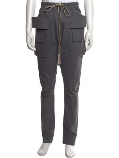 Pre-owned Rick Owens Cargo Pants In Grey