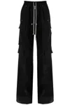Rick Owens Multi-pocket Cargo Trousers Jackets Black In Black