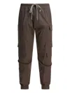 Rick Owens Cargo-pocket Drawstring Cargo Trousers In Brown