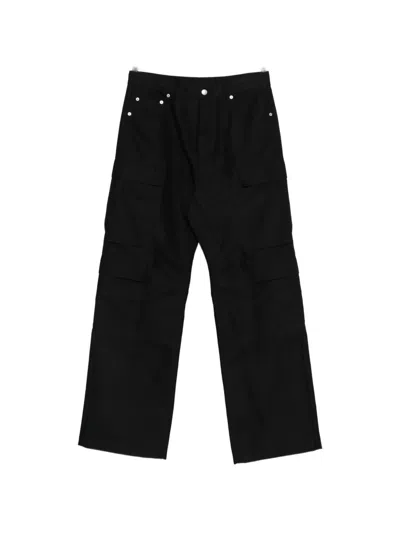 Rick Owens Cargo-pocket Jeans In Black