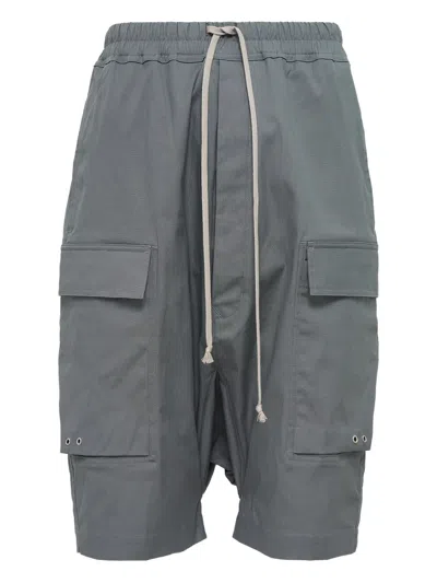 Rick Owens Cargo-pocket Shorts In Gray