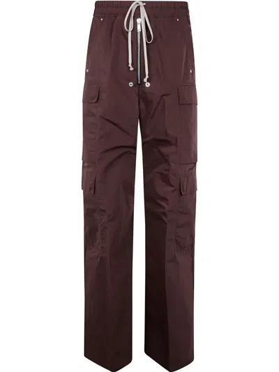 Rick Owens Cargo-pocket Trousers In Brown