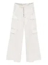 Rick Owens Cargobelas Dinge Trousers In White
