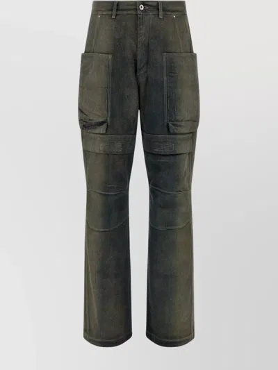 RICK OWENS CARGO POCKETS TROUSERS WITH BELT LOOPS