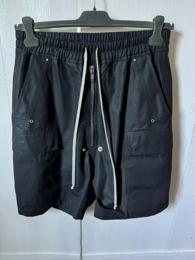 Pre-owned Rick Owens Cargo Pods Shorts In Black