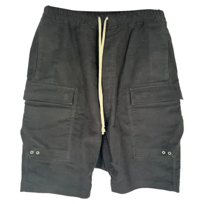 Pre-owned Rick Owens Cargo Pods Shorts In Black Cotton In Multi