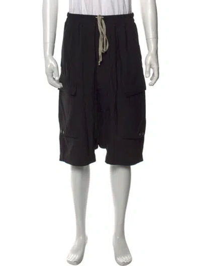 Pre-owned Rick Owens Cargo Shorts In Black