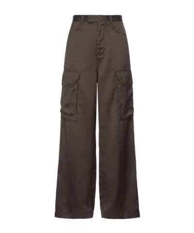 Rick Owens Cargo Trousers In Brown
