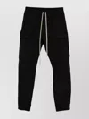 Rick Owens Cargo Trousers With Drawstring And Pockets In Black