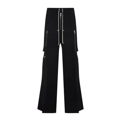 Rick Owens Cargo Trousers With Zip Pockets In Black