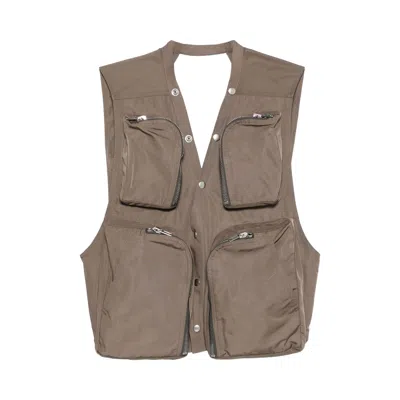 Pre-owned Rick Owens Cargo Vest 'dust' | Grey | Men's Size 56