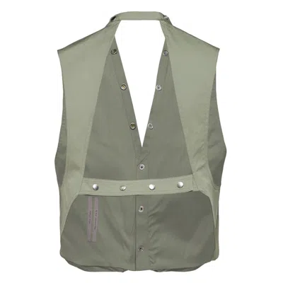 Rick Owens Cargo Vest Heavy Cotton Poplin