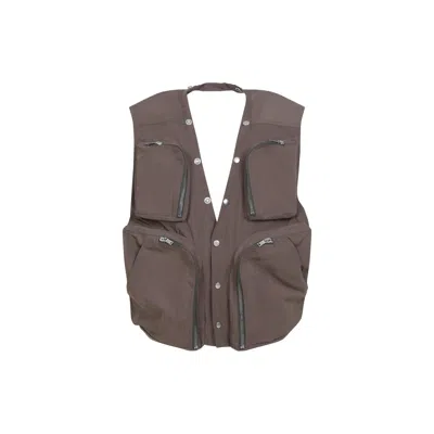 Rick Owens Cargo Vest Men In Brown
