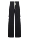 Rick Owens Cargobelas Wool Drill Pants In Black