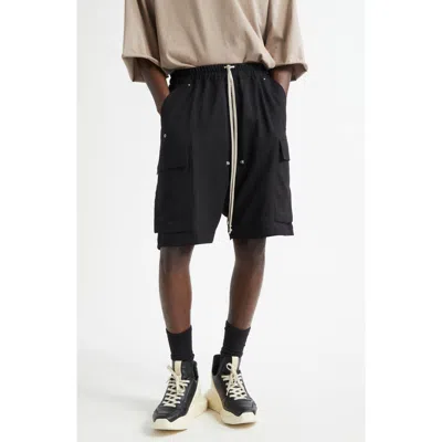 Rick Owens Black Porterville Cargobela Shorts