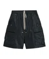 Rick Owens Straight-leg Shell Shorts In Black
