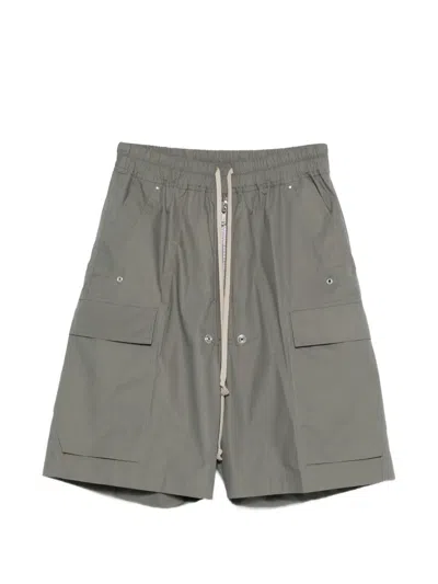 Rick Owens Cargobela Shorts In Green