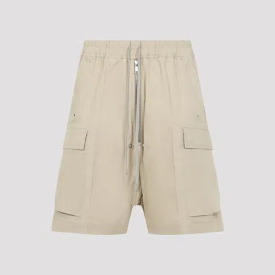 Rick Owens Cargobela Shorts Men In Neutral