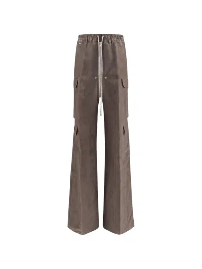 Rick Owens Cargobelas Cargo Pants In Brown