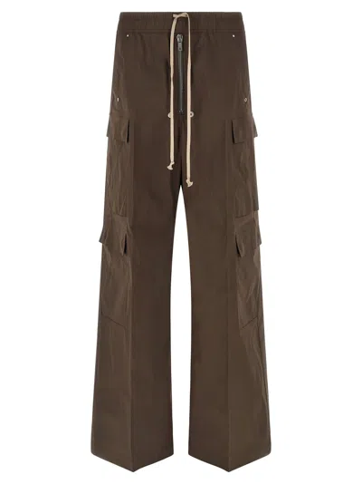 Rick Owens Cargobelas Cargo Pants In Brown