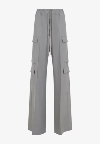 Rick Owens Cargobelas Cargo Pants In Gray