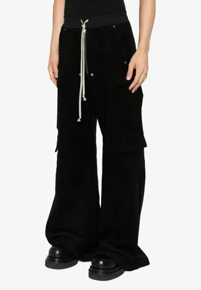 RICK OWENS CARGOBELAS CORDUROY CARGO PANTS