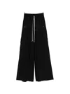 Rick Owens Cargobelas Drawstring Cargo Pants In Black