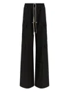 Rick Owens Cargobelas Drawstring Elasticated Trousers In Black